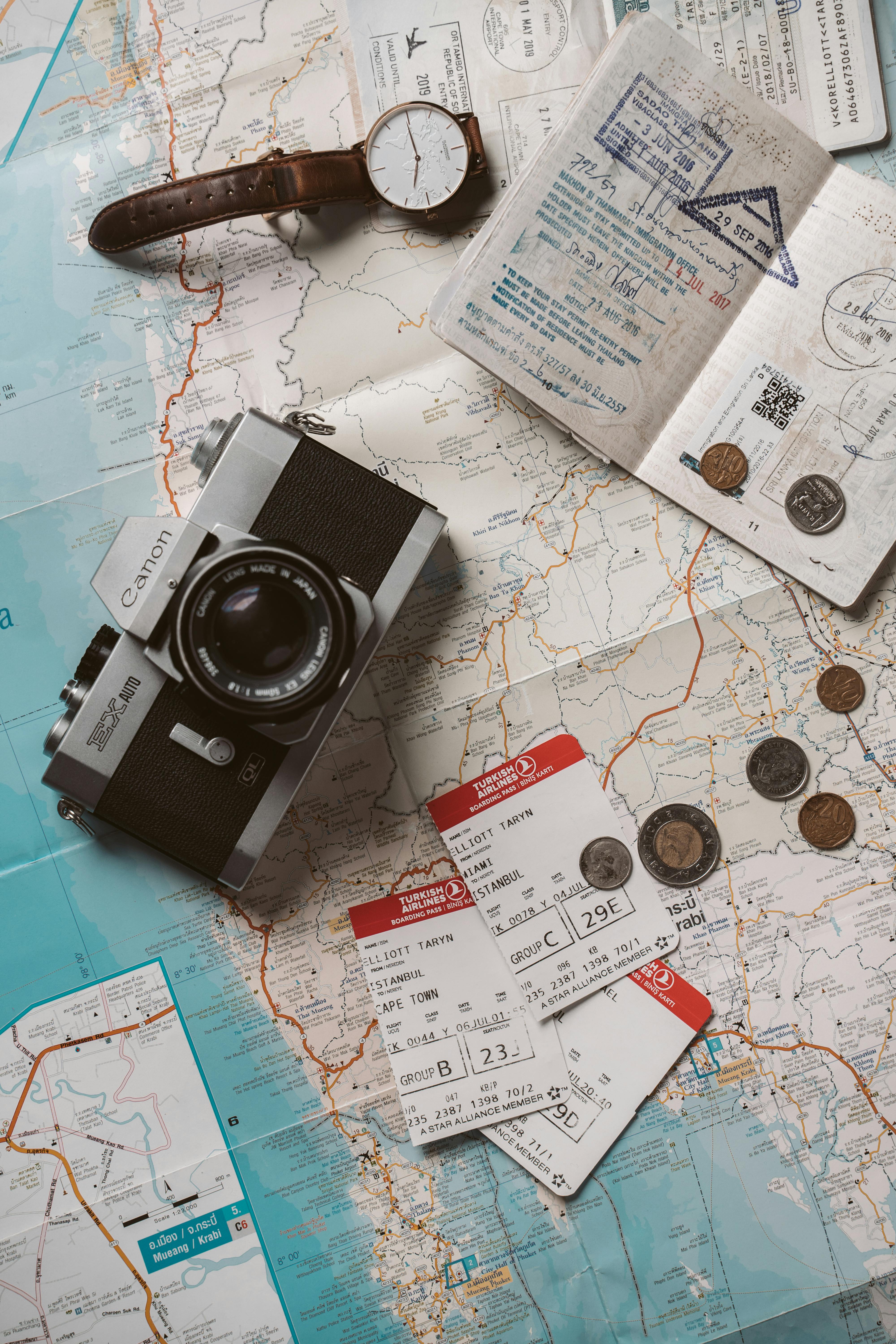 Professional travel consultant helping customers plan their European bus tours